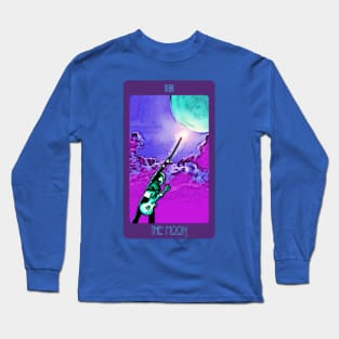 The Moon - Tarot Card Design Long Sleeve T-Shirt